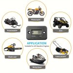 Digital Lcd Hour Meter For All Gasoline Engines - Suitable For Motorcycles Atvs Snowmobiles Chain Saws Lawn Mowers And Motorboat