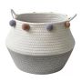 Woven Cotton Rope Storage Basket