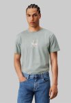 Calvin Klein Grid Box Tee - Slate Grey