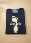 Kids Little Explorer Navy Blue T-Shirt - 7 To 8