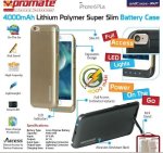 Promate AIDCASE-I6P 4000MAH Lithium Polymer