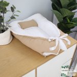 Winter Baby Nest Sherpa Inside Beige And White Neutral