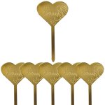 Happy Birthday Acrylic Hearts 5PC