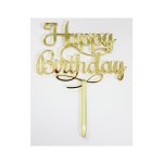 Happy Birthday MINI Gold Topper 10.5CM
