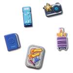 Travel Essentials 5 Pack Jibbitz - Multi Osfa
