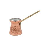 Copper Brass Stovetop Coffee Pot Briki Ibrik Cezve - N3 Elite Engraved 200ML