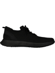 Black Knit Lace Up Trainers - 2 Black