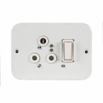 Crabtree Classic Socket Ind 119X83 Sgl 16A Stl Wht