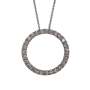 Lab Grown Diamond 9CT White Gold Circle Of Life Pendant