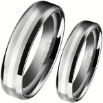 1PC Fashionable And Creative Men's Ring Silvery Bevel Eage Stainless Steel Rings