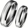 1pc Fashionable And Creative Men's Ring Silvery Bevel Eage Stainless Steel Rings