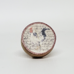 NA0100 Printed Wooden Knob Rooster