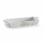 36.5CM Calligraphy Casserole White