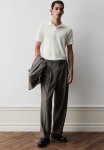 Slim Fit Textured Polo Shirt - White