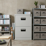 2-DRAWER Compact Steel Filing Cabinet