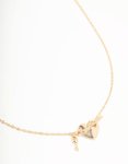 Goldair Gold Heart & Key T&o Necklace