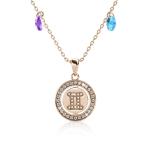 DESTINY Gemini Zodiac Necklace With Swarovski Crystals