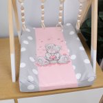 Changing Mat Cover Pink Tatty Teddy Grey Polkadot