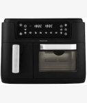 Air Fryer Dual Zone Digital Non-stick Black 9.5L 2400W Duo