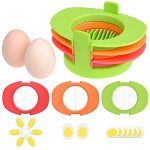 Egg Slicer Set With 3 Cutters - Cut Boiled Eggs Into Thin Slices Wedges Or Halves - Easy Manual Egg Slicing - No Power