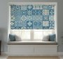 Blind Blue Circular Mosaic Tiles
