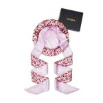 100% Mulberry Silk Bonnet For Sleeping With Ties Adjustable 19 Momme Double-layer Reversible Hair Wrap Stay-on Sleep Bonnet For