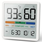 Noklead Hygrometer Indoor Thermometer Desktop Digital Thermometer With Temperature And Humidity Monitor Accurate Humidity Gauge
