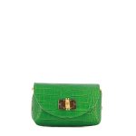Croc Embossed Crossbody Bag -light Green