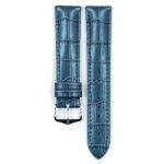 Duke Metallic Calf Watch Strap In Metallic Blue - 20MM