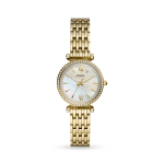 Fossil Ladies Carlie Gold Tone Bracelet Watch