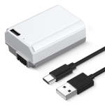 K&f Concept NP-FW50 1100MAH Replacement Battery With USB Type C Port For Sony