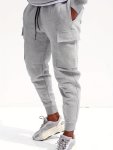 Men's Sweatpants With Drawstring And Pockets In Solid Color Soft For Sports And Casual Wear