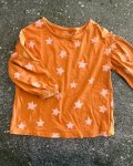John Lewis Burnt Orange Long Sleeved Top 4Y