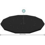 Bestway Round Pool Cover 3.66M