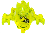 Parts Minifigure Headgear Mask Ninjago Skreemer With Dark Purple Eyes And Mouth Lopsided With White Pointed Teeth Pattern 19861P
