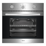 60CM 3 Function Gas Under Counter Eye Level Oven - Stainless Steel