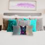 Neon Splash Dog By Nathan Pieterse Oblong Luxury Scatter