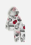 2-PIECE Printed Sweatshirt Set - Grey & Marvel
