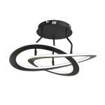 Orbit Metal Double Ring LED Chandelier