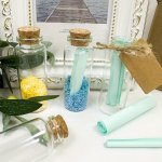 20 Pcs MINI Clear Glass Bottles With Corks - Perfect For Diy Decorations Wedding Favors Or Bridal Party Accessories