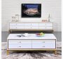 Asher Coffee Table + Tv Stand Set White