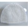 Beanies Hand Knitted - White / Adult Size