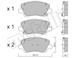 Metelli Brake Pads Front For Kia Picanto 2017+