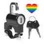 Automotive Motorcycle Helmet Anti-theft Metal Lock 8CM & Heart Sticker