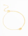 Goldair Gold Plated Sterling Silver Tiny Linked Hoops Bracelet