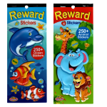 Teacher Reward Sticker Pad - 250 Animal And 250 Ocean Stickers
