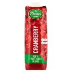 Rhodes Quality 100% Cranberry Fruit Juice 1L