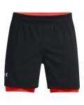 Men's Ua Iso-chill Run 2-IN-1 Shorts - Black XXL