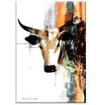 Nguni Cow Modern Wall Art Canvas Print 800 X 1200