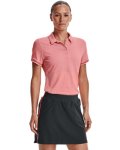 Women's Ua Zinger Point Short Sleeve Polo - Pink Sands Sm